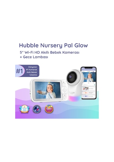 Hubble Nursery Pal Glow+ Wifi Bebek 5" Hd Wi-fi Dijital Bebek Kamerası