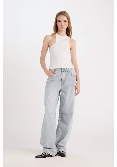 DeFacto Fitted Asimetrik Fitilli Kaşkorse Atlet C7659AX24SMWT32