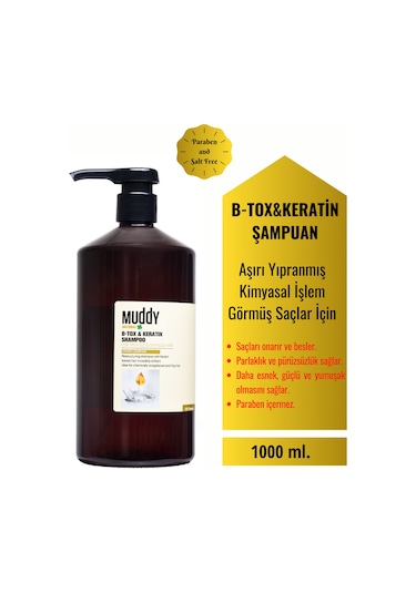 Muddy B-Tox & Keratin Shampoo 1 L