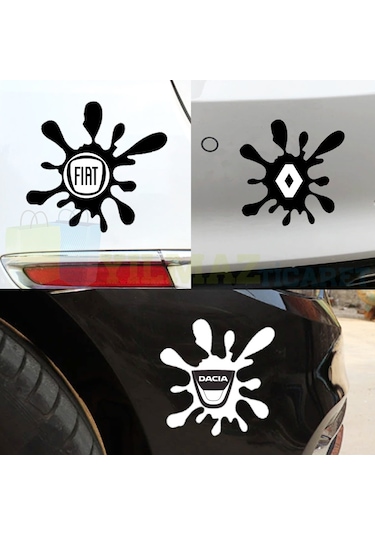 Size Özel Çamur Sıçrama Oto Sticker Tampon Yapıştırma Etiket
