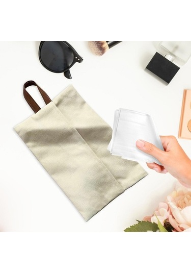 Pazly Suntek Mutfak Konteyner Kapaklı Doku Çanta Beyaz Banyo Asılı Mg Beyaz