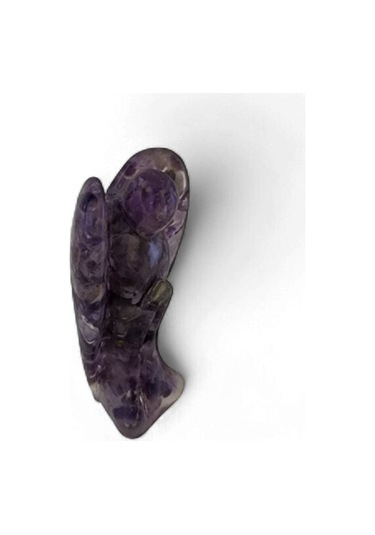 Doğaltaş Melek Epoksi Reçine Ametist Melek