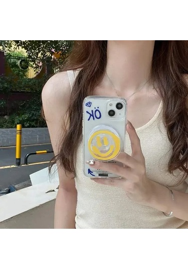 Goldenqian Yenı Kore Ins Y2k Kelebek Popsocket Magsafe Manyetik Griptok Kavrama Tok Standı Katlanabilir Telefon Tutucu Braketi Kılıf Aksesuarları D D