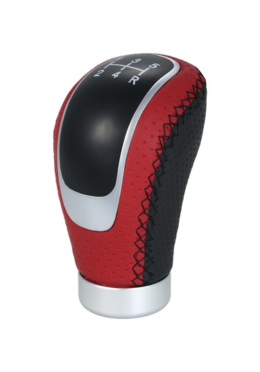 Dianziye Manuel Araçlar İçin 5/6 Vitesli Değiştirme Vites Çubuğu, Pu+alyüminyum Malzeme, 17mm Delik Çapı, Siyah/kırmızı Seçenekli Kırmızı