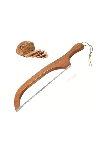 Trendooze Kahve Rengi Profesyonel Ev Bıçağı Ayarlanabilir Ekmek Bıçağı Kahverengi Kahverengi