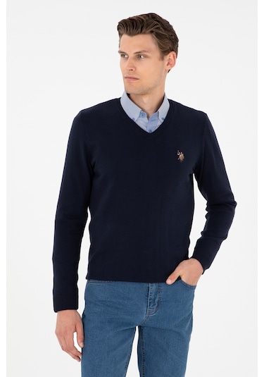 U.s. Polo Assn. Erkek Lacivert Kazak /triko 50288885-vr033 Lacivert