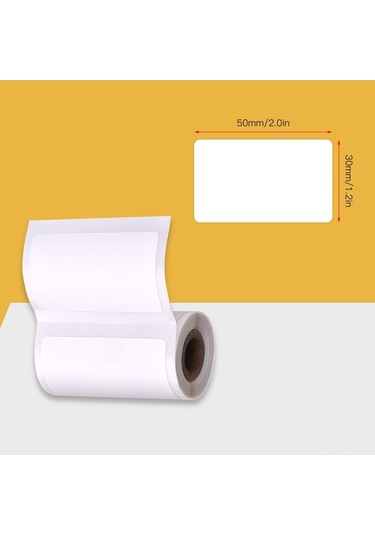 Novahub Paperang P1 S /p2 S Termal Yazıcı Uyumlu 3 Rulo Kendinden Yapışkanlı Termal Etiket 50x30mm, Optimize Edilmiş Model