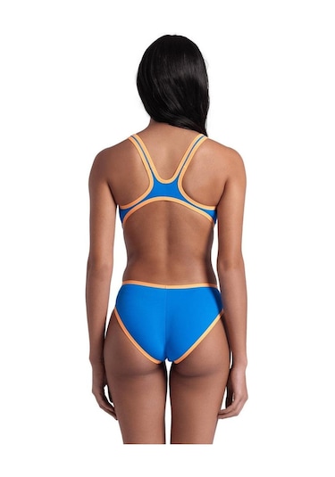Arena One Biglogo One Piece Kadın Yüzücü Mayosu - 001198833-11027 Mavi