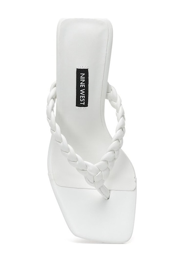 Nine West Orve 2Fx Kadın Topuklu Terlik-Beyaz