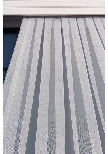 Grek Etek Nakış İşlemeli Çicek Desen Tül Perde