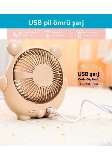 Spring Küçük Fan Mavisi Tutan Sevimli Panda 1