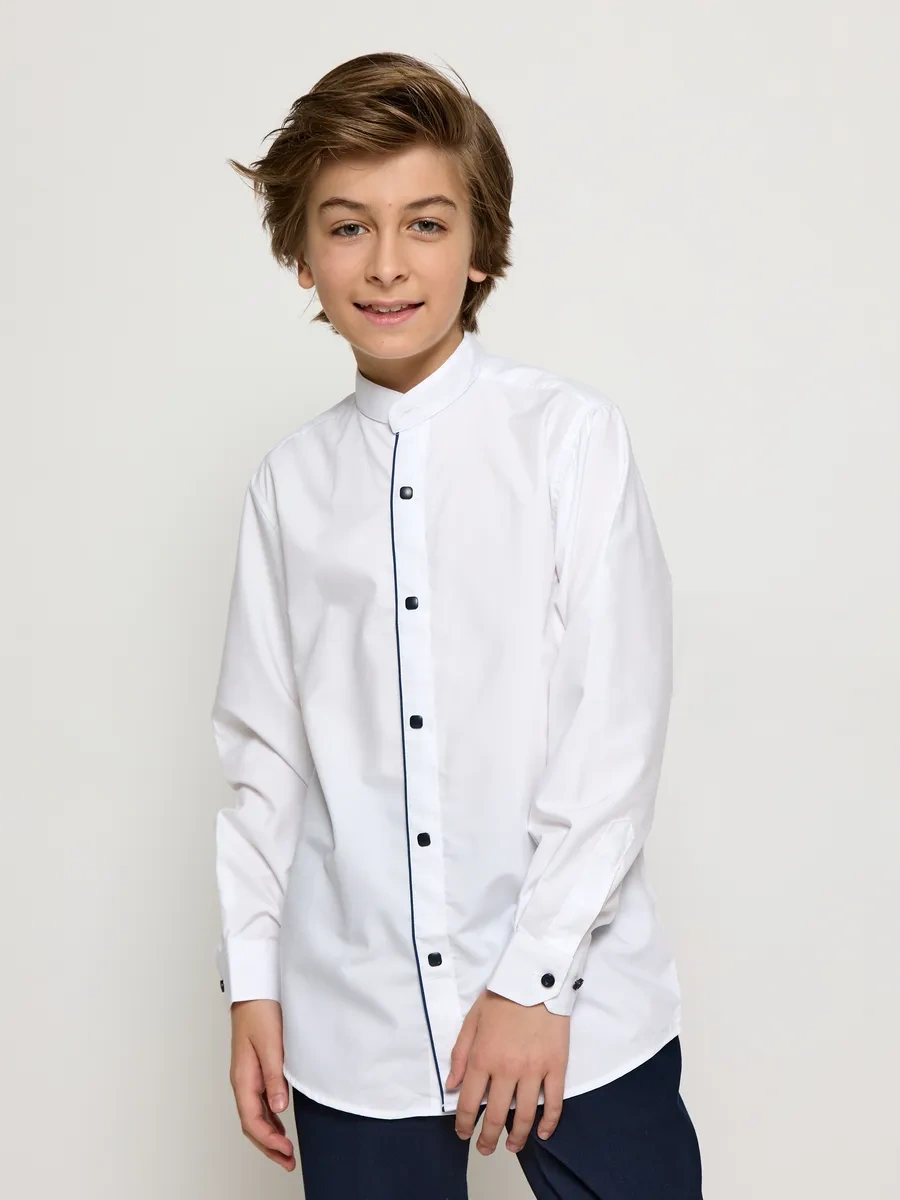 Felipe Rosso Uzun Kollu Düğmeli Okul Gömleği 455786198 Beyaz