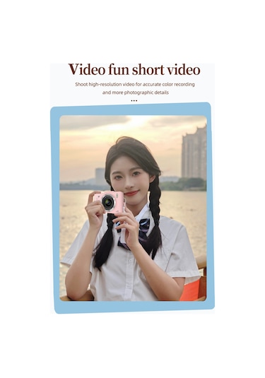 4k Dijital Kamera Taşınabilir Dijital Video Kamera 48mp 2.8 İnç Ips Ekran16x Zoom