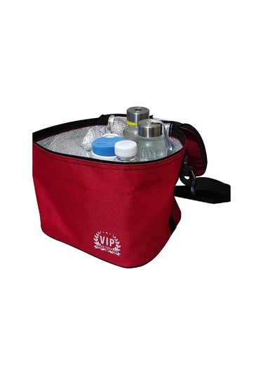Vip Termos Çanta 11 L Plaj Tipi Buzluk Soğutucu Çanta Kırmızı