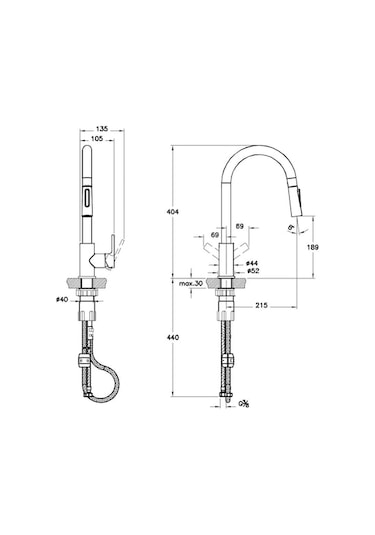 Artema Maestro Pull-Down Eviye Bataryası A42145