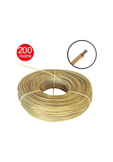 8mm Pvc İzole Kaplı Çelik Halat Tel - 200 Metre