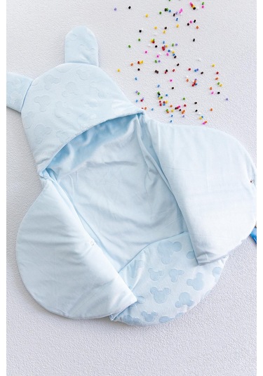 Welsoft Erkek Bebek Kundak Bebek Battaniye Mavi