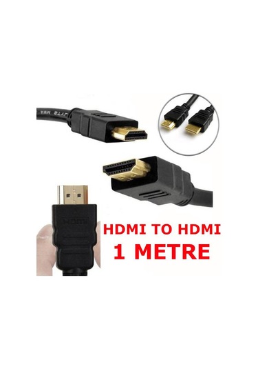 Hdmi Kablo Tv Uydu Lcd Led Playstation Full Hd 3D Altın Uç 1Metre