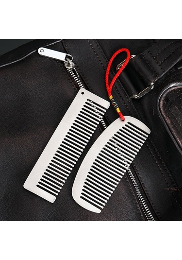 Lixada Titanyum Tarak Anti Statik Saç Sakallı Tarak Gümüş