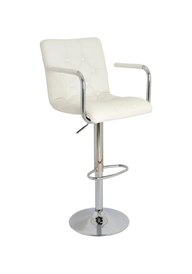 Bürocci Helen Bar Sandalyesi-Beyaz-9519Q0109 Çok Renkli