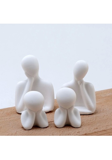 Dekoratif İki Çocuklu Aile Seti