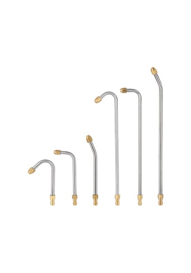 Yaleker Stainless Steel 35cm U-formlu 25 Açı Fıçılı 5000 Psı Yüksek Basınç Yıkama Makinesi Uzantı Kolu Eklentisi