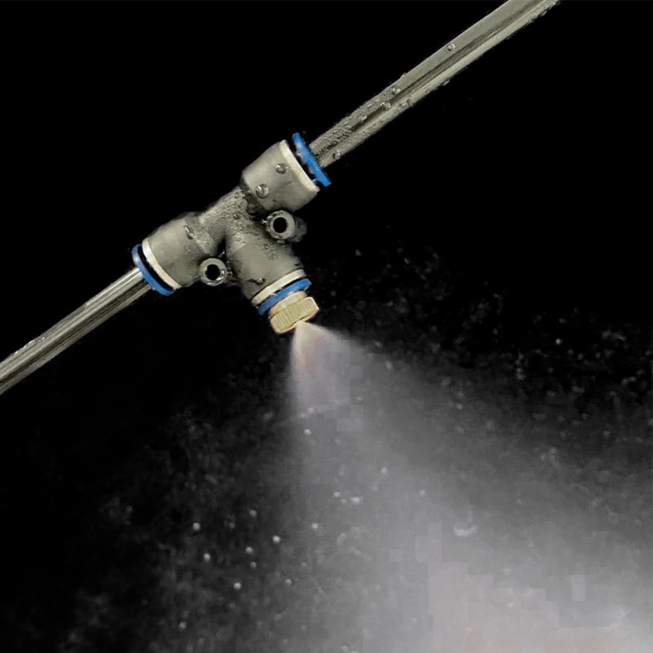 Geeksen 6m Siyah Bahçe Serası Sprinkler Sistemi - Soğutma Sulama Seti, Bakır-çelik-pe Malzeme, Teflon Bandı Hediyeli