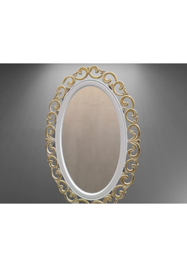 Ayna-Dresuar Motifli Model Parlak Gold Renk Kayın Torna Kutu Içi(486072426) Altın