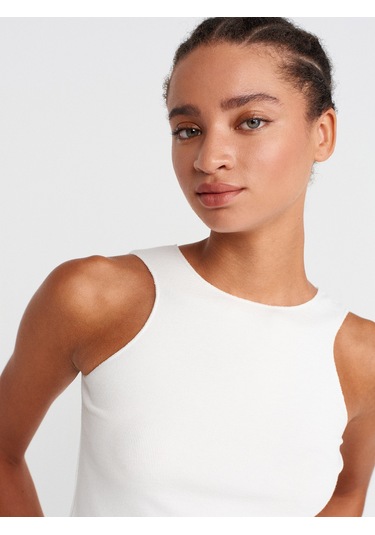 Dilvin 21129 Kolsuz Top-ekru Ekru