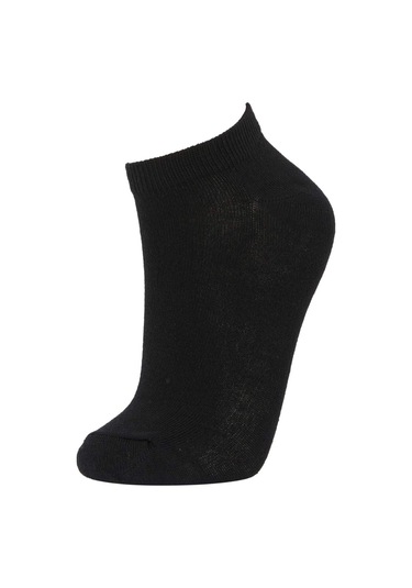 Defacto Kadın Pamuklu 3'lü Kısa Çorap T7370AZNSBK23 Siyah