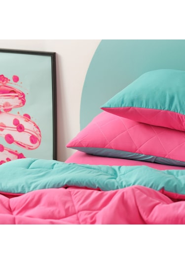 Karaca Home Smart Comfort Raspberry Çift Kişilik Yorgan Seti Fuşya