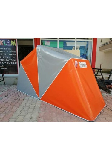 Portatif Motosiklet Garajı Branda Yanmaz Özellikli