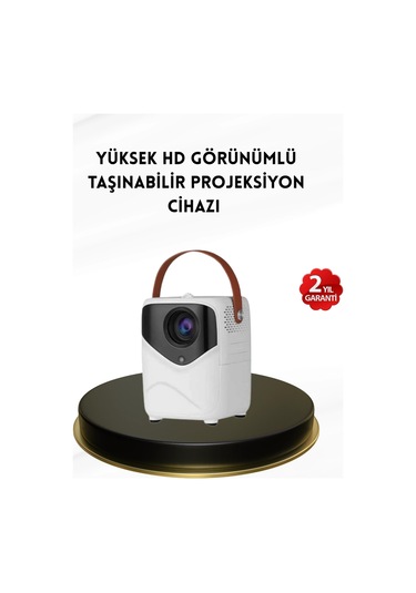 Mini Akıllı Projektör - 1080p Full Hd, 64gb Depolama, 2gb Ram, Uzaktan Kumanda Destekli