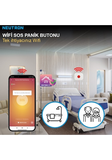 Neutron Wifi Sos Panik Acil Butonu