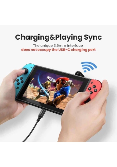Ugreen Nintendo Switch İçin Bluetooth 5.0 Verici Ses Adaptörü Siyah