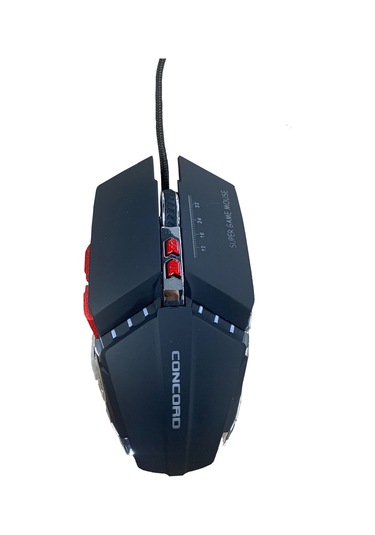 Concord C-23 Kablolu Metal Kasa 7200 DPI RGB Işıklı Oyuncu Mouse