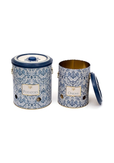 Azulejos Desenli Patates Ve Soğanlık 2 Li Set