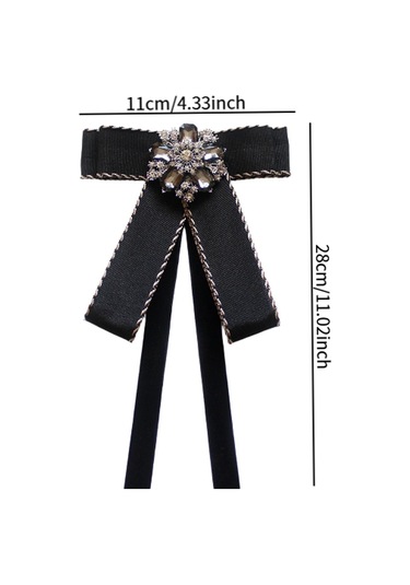 Homyl Takım Bluz Giyim Aksesuarları Için Kravat Bow Tie Siyah Çok Renkli