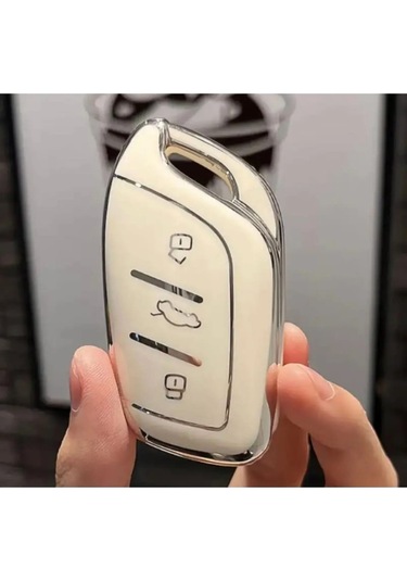 Mg Hs Gt Zs Ev Zx Mg5 Mg6 Roewe Rx3 Rx5 I5 Erx5 I6 I5 Nano Anahtar Kılıfı Beyaz Gümüş Renk