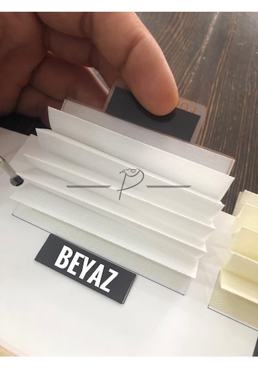 Plise Perde Cam Balkon Akordiyon Perde Sistemleri 11 Renk Seçeneği Ekru