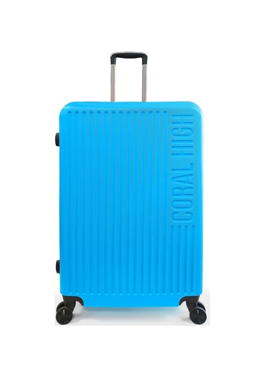 Coral High Abs Mavi Büyük Boy Valiz 16428 Mavi