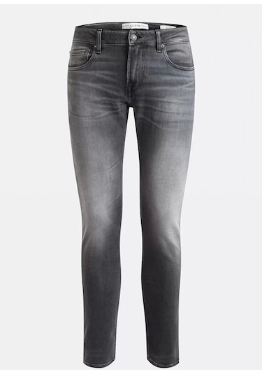 Guess Erkek Denim Skinny Fit Jeans Gri