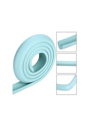 Qingmipy 2 Metre Gri Nbr Çocuk Koruyucu Tampon Şerit - Yumuşak, Çevre Dost, Kolay Kurulum, Mutfak/ofis Mobilya Köşe Koruması Gri