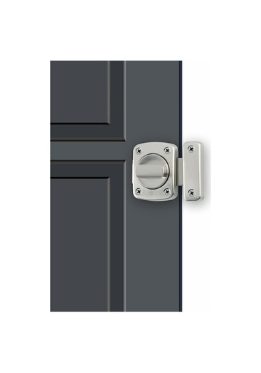 Youmex Zinc Alloy Rotary Bolt Lock - Gun Black 2 Pcs - Secure For Home, Bathroom, Garage Doors - Anti-rust, Long-lasting Protection Diğer