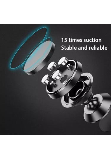 Wisdomselect Betty Becky Telefon Tutucu Taşınabilir Manyetik Araba Mıknatıs Dağı Mobil Stand Siyah Havalandırma Evet Pdj9xp