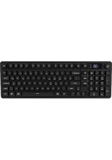 Hk258 Membrane Lcd Rgb Kablosuz/bluetooth Siyah Full Türkçe Gaming Oyuncu Klavye