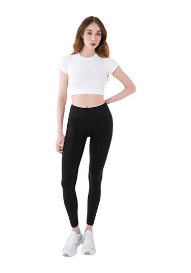 Musclecloth Nova Seamless Crop T-shirt Beyaz