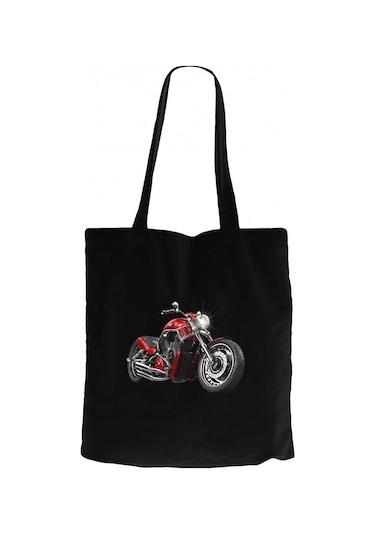 Chopper Cruiser Siyah Kanvas Bez Çanta