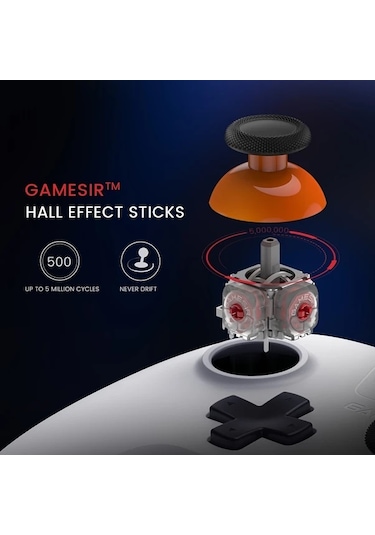 Elmpaly Gamesir T4 Lite Kablosuz Mavi Oyun Kumandası + Kontrolcü, Switch Android İos Uyumlu