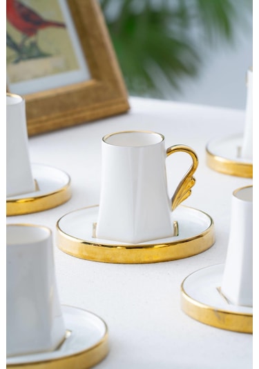 Mars 6 Kişilik Kahve Fincanı Takımı - 90 Ml